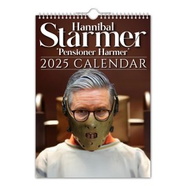 The Calendar King // Hannibal Starmer - 2025 Wall Calendar // Funny/Quirky/Gift - A4 Size