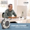 BLACK+DECKER 25 Ft. Retractable Extension Cord Reel with 4 Outlets,