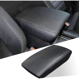 para Honda CRV 2017-2022 Funda de Consola Central - Protector de Reposabrazos Extra Suave de Cuero Vegano para Accesorios Interiores Honda CR-V 2017 2018 2019 2020 2021 2022 (Negro)