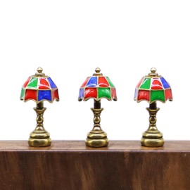 Hinge Head Vintage Lamp, Hinge Decorative Topper, Miniature Magnetic Figurine Door Decor, Whimsical Quirky Home Decor, Micro Lover Gift, Cute Vintage Lamp Decor (3 per Set)