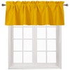 DWCN Yellow Blackout Valance Curtain for Kitchen Small Window -