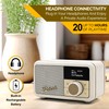 PETITE2 FM/DAB/DAB+ Portable Radio, Bluetooth, Alarm, Pastel Cream
