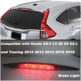 KEEGTBOX High Mount Stop Light LED Third Brake Light Assemblies Fits for Honda CR-V 2012 2013 2014 2015 2016 Rear LED 3rd Brake Lamp(White)