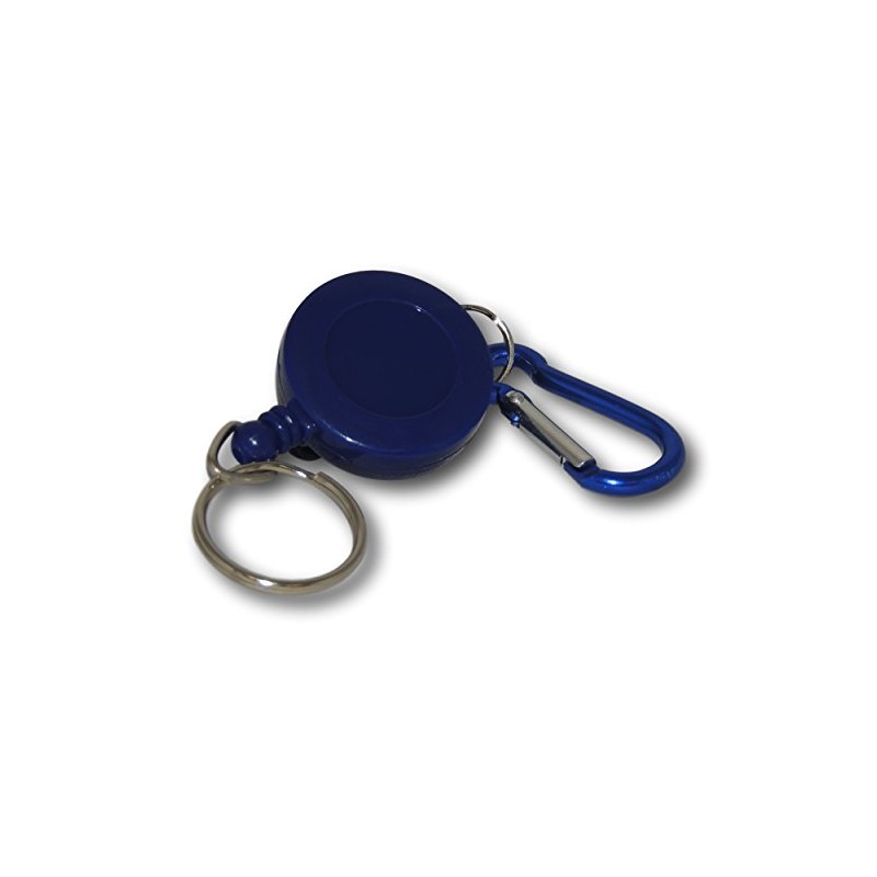 EPOSGEAR Retractable Reel Recoil Pull Key Ring Chain Cord Carabiner