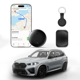 GPS Tracker for Vehicles, Works with Android & iOS Apple Find My, No Monthly Fee or Subscription, Hidden Magnetic Car Tracking Device, Mini Smart Tags Finder for Kids, Pets, Dogs, Keys, Luggage