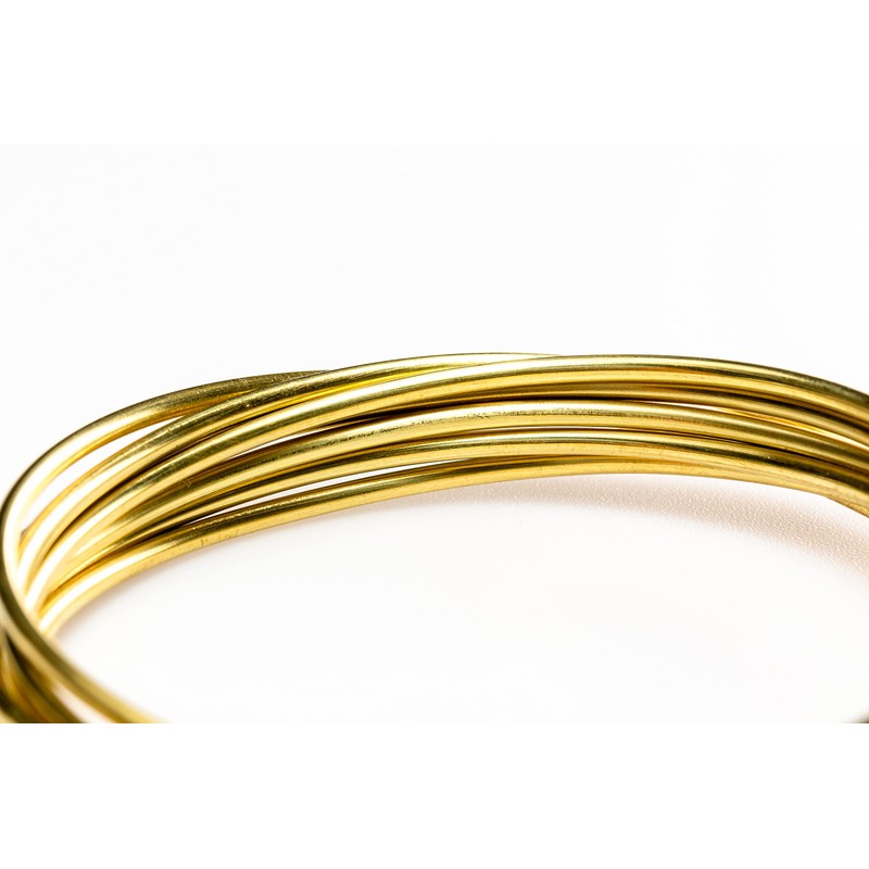 Craft Wire 14 Gauge, Yellow Brass Wire, Round, Dead Soft,