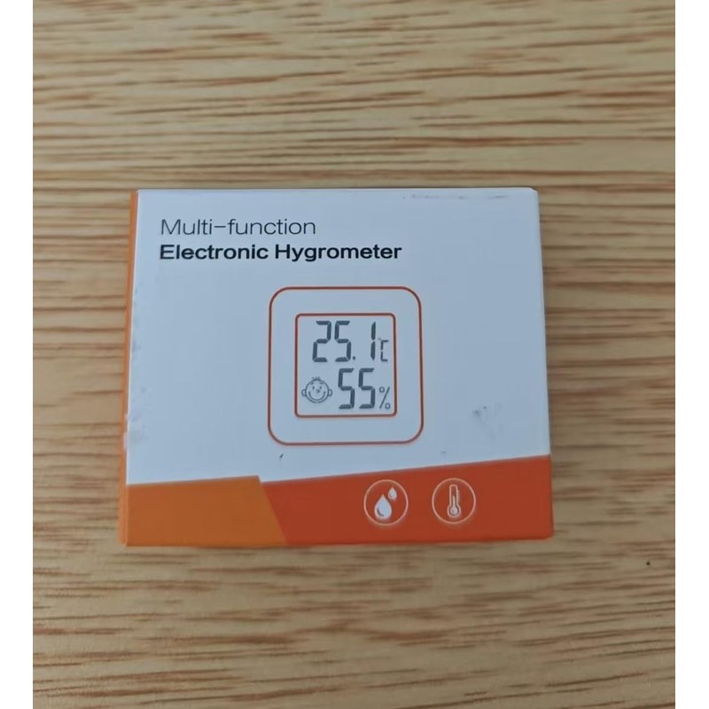 Mini Digital Thermometer Hygrometer Indoor Thermo-Hygrometer Moisture Meter (White-1 Piece)
