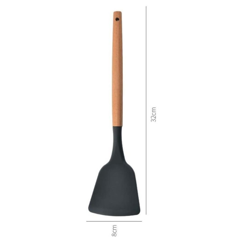 Silicone Rubber Kitchen Cooking Spatula - Heat Resistant - Nonstick