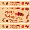 24 Thanksgiving Labels for Bottled Water, 100% Waterproof and Easy