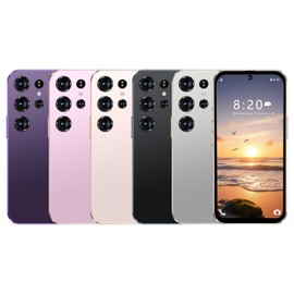 Unlocked F24 Mini Smartphone 4inch HD Screen, 3GB RAM and 32GB ROM, 2500mAh Android 10.0 OS Dual Card 4G Cellphone (Purple)