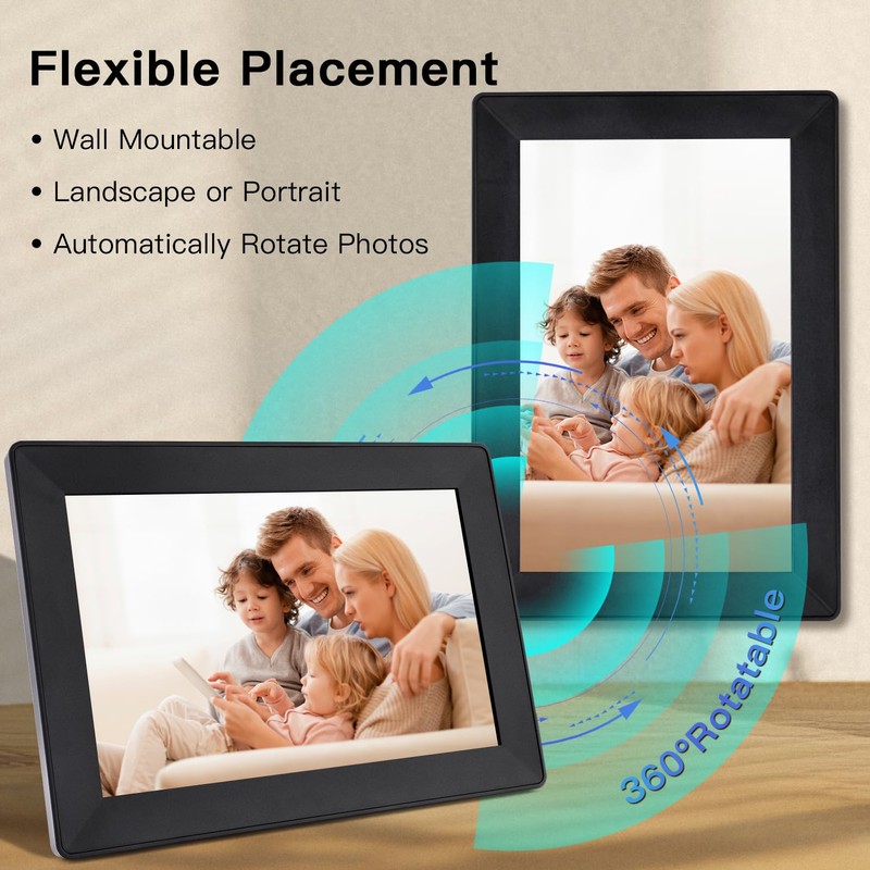 Chnwpify Frameo 10.1 Inch Digital Picture Frame WiFi Connect Touch