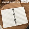 Eidoct 5 Pack Spiral Lined Notepad A5, 120 Pages 60