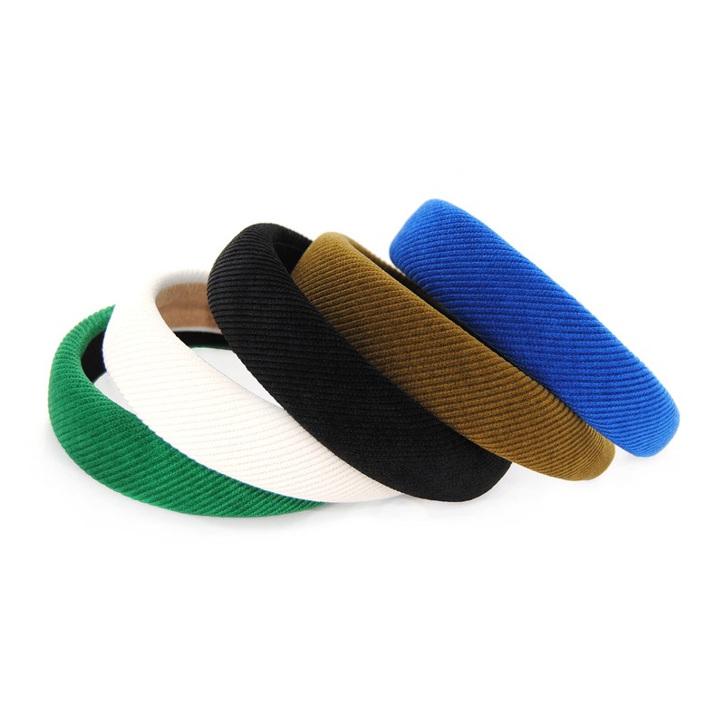 axy Wide Headband with Fabric Padded Cord - Beautiful Headband