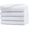 Polyte Toalla Facial de Microfibra Waffle 430 gsm, 33.0x33.0 cm