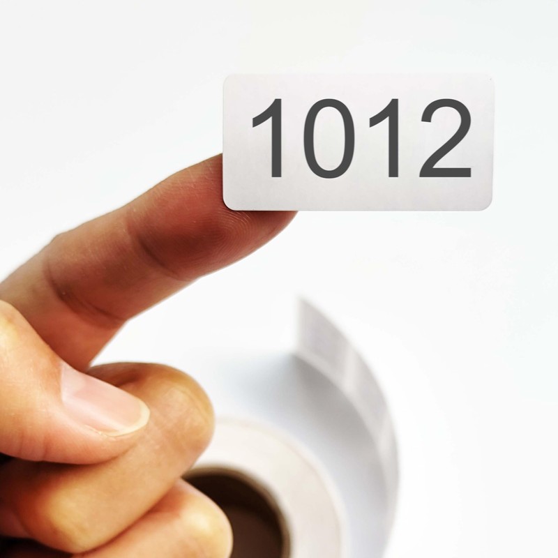 Consecutive Numbered Stickers 1001-2000, Inventory Labels 1.6 x 0.8 Inch,