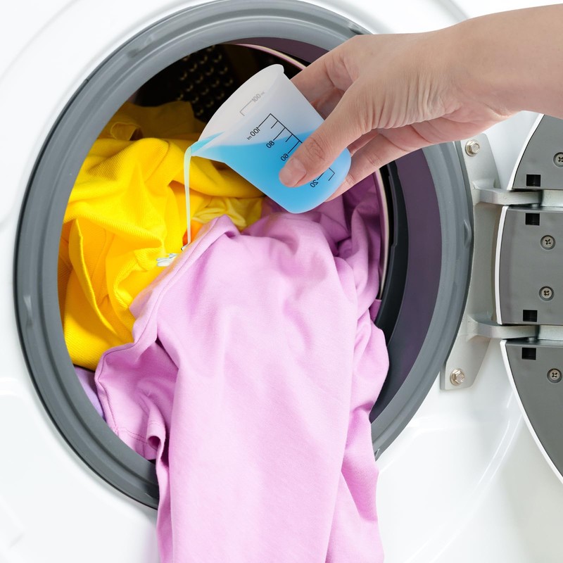 2Pcs Laundry Detergent Cup, Laundry Detergent Measuring Cup, Washable Silicone
