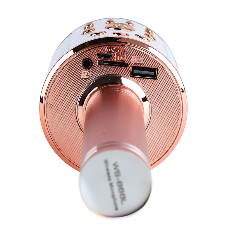 Kids Singing Microphone Portable Handheld Wireless Bluetooth Condenser Mic Speaker