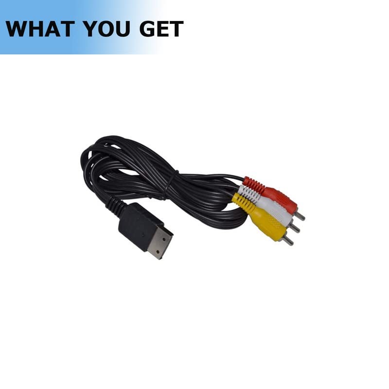 YTFGGY AV Cable for Sega Dreamcast, 1.8M, Black, S-Video &