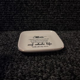 Kaidouma Mothers Day Gift for Mom from Daughter Ceramic Ring Dish Decorative Jewelry Tray