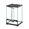 REPTI ZOO Mini Reptile Glass Terrarium,Front Opening Door Full View