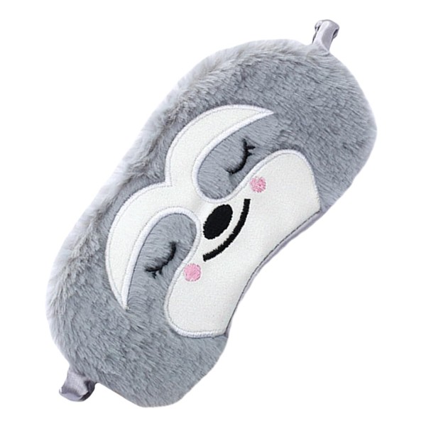 Baluue Gray Monkey Sleep Mask Soft Fabric Sleep Mask for