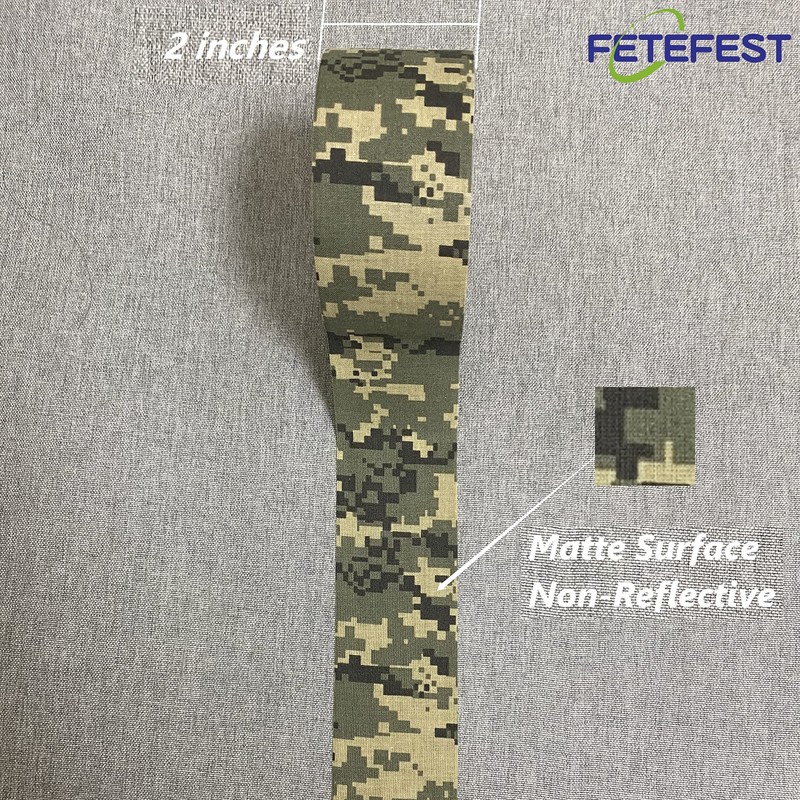 Fetefest Camouflage Tape, 2" by 30 Yards Real Premium Camo