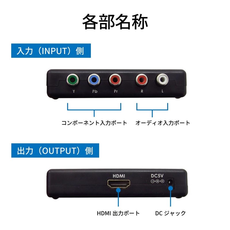 Ratok System Component Signal to HDMI Signal Converter Component to