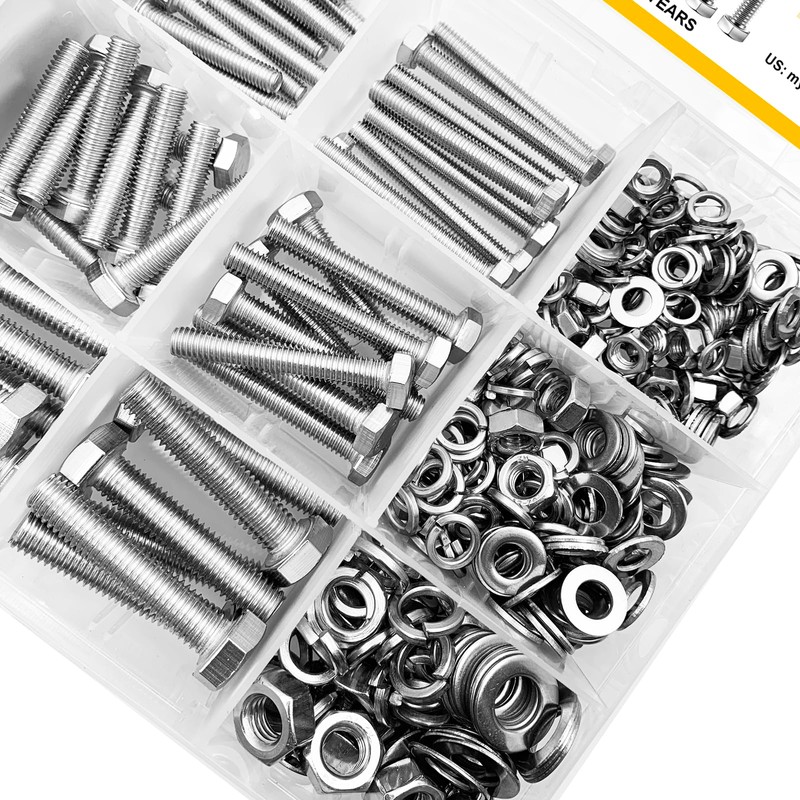 Mywish 448PCS M5 M6 M8 Screw Set, Metric Bolt Assortment,