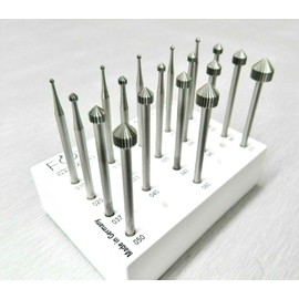 18 Pc Set Jewelry Making Stone Setting Burs Fig 413 Jewelers Setting Bur 010-070