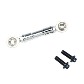 PJMTCUSTOM Chrome Adjustable Mid Control Shift Linkage Rod Fits for Harley Davidson 1984-2024 Dyna, Softail FXBB FXBR FXDR FXFB FXLRS (Chrome)