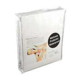 The House Of Emily Super King Size Waterproof Mattress Protector 15" Extra Deep Antimicrobial Dust Mite Barrier, Breathable, Noiseless,Hypoallergenic Terry Towelling Top