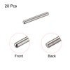 sourcing map Dowel Pins 304 Stainless Steel Round Head Flat