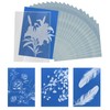32 Sheets A6 Sun Print Paper, 5.83x4.13in Cyanotype Sunprint Paper