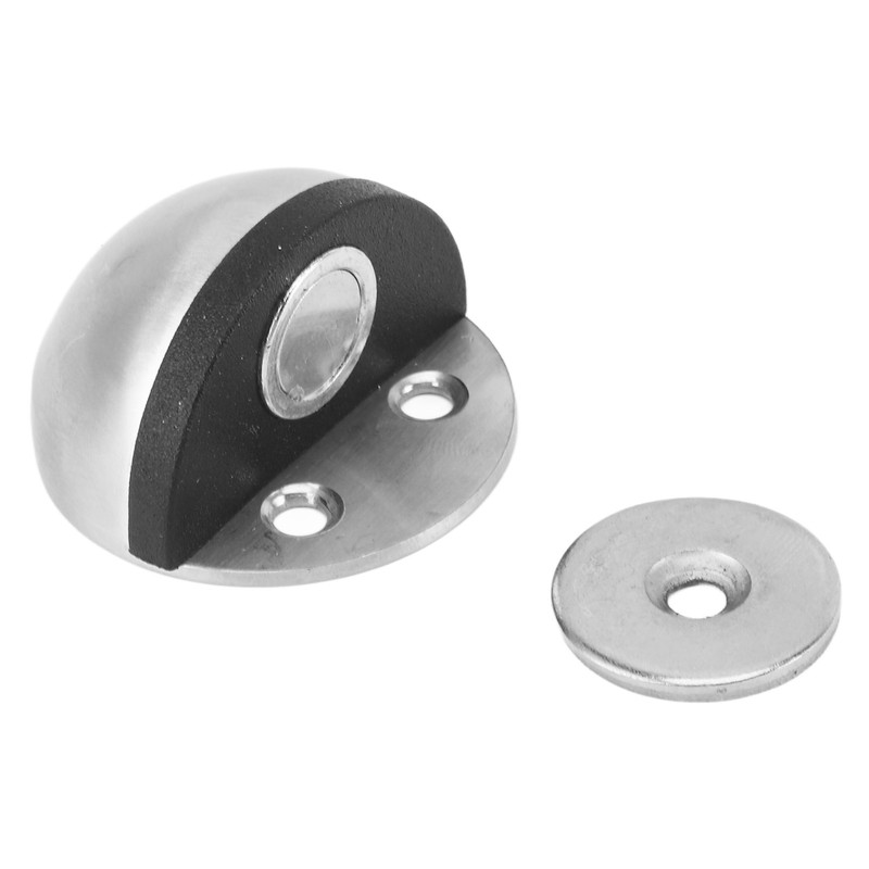 5 Sets Door Stopper Stainless Steel Rubber Door Stop Holder