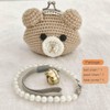 Saisifen Handmade Cute Bear Coin Purse for Women Small Change