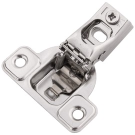 Hickory Hardware HH075216-14 1/4 Inch Overlay Concealed Euro Cabinet Door Hinge with 106 Degree Opening Angle and Self Close Function - 1 Set of Pairs