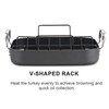 Cooks Standard Turkey Roasting Pan with Rack, Hard Anodized Nonstick