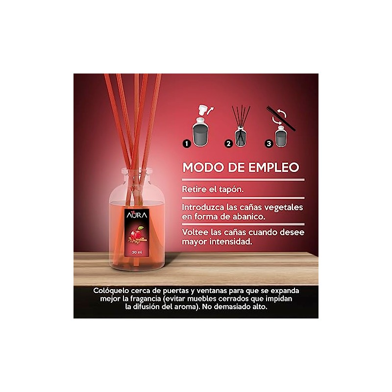 Aura Mikado 4pack Canela Manzana