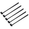 5 Pieces Plum Blossom Dermal Hammer Single End Black ABS