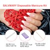 Kit básico profesional desechable para manicura de 3 piezas, lima