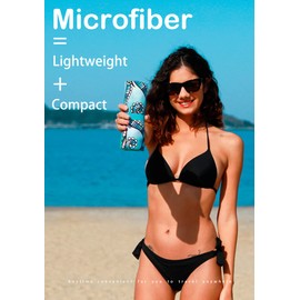 4 Pack Microfiber Lightweight Beach Towel Sand Free Quick Dry Absorbent Thin Compact Towels for Swimming Pool Camping Beach Accessories Large Easy Pack Travel Things for Vacation Essentials Gift