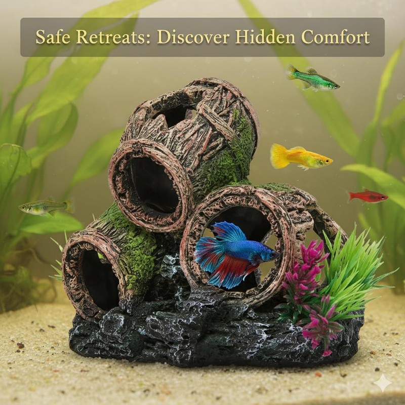 M PELOSA Fish Tank Decorations 17 x 12 x 15