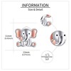 ONEFINITY Elephant Earrings Sterling Silver Elephant Stud Earrings Animal Elephant