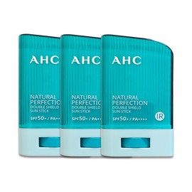 AHC Natural Perfection Double Shield Sun Stick 22g Green 3pcs SPF50+ / PA++++ / AHC 내추럴 퍼펙션 더블 쉴드 선스틱 22g 초록 3개 SPF50+ / PA++++