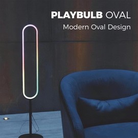 MIPOW PLAYBULB Oval 32" / 81cm U-Shaped Light – Modern Standing Lamp for Living Room, Bedroom, Office & Reading Area