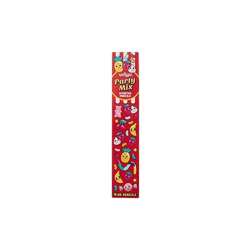 Smiggle Pencils x 4 Pack Scented HB Wooden With Eraser