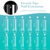 Flat No C Curve Clear Nail Tips for Acrylic Nails