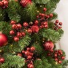 100pcs Christmas Glittering Red Berry Artificial Red Holly Berries,Artificial Fruits