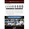 Poisson Lead Teardrop Free Rig Frilig Sinker 6 Variations 34g