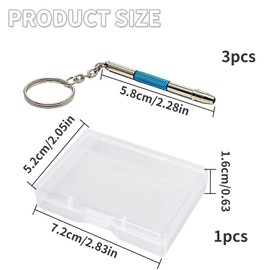 XJUDA 3 Pcs Screwdriver for Glasses Sunglasses Screwdriver Includes A Storage Box Eye Glasses Repair Kit Suitable for Watches